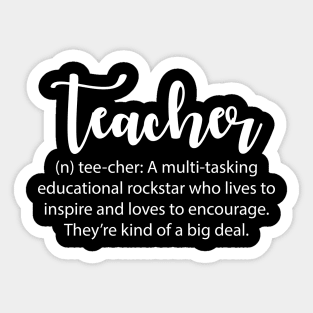 Teacher Definition Sticker